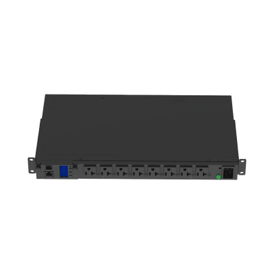 Imagen de PDU Switchable y Monitoreable por Toma (MS) para Distribución de Energía, Enchufe de Entrada NEMA L5-20P, Con 8 Salidas 5-20R, Horizontal 19in, 120 Vca, 15 Amp, 1UR