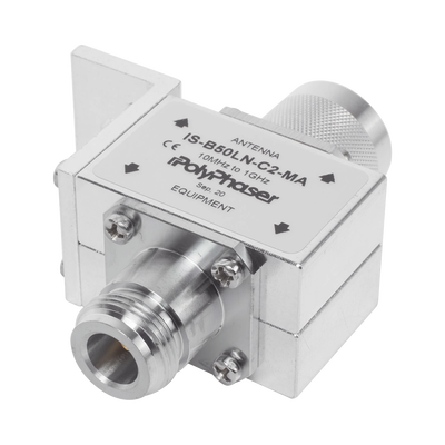 Imagen de Protector RF Coaxial Para 10 a 1000 MHz Con Ceja Frontal Con Conectores N Macho y N-Hembra, 50 Ω