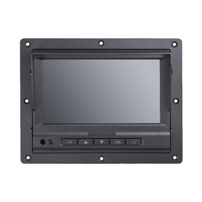 Imagen de Monitor y Botones de 7" LCD / Compatible con DVR Móvil HIKVISION / Conector Tipo Aviación