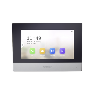 Imagen de Monitor IP WiFi Touch Screen 7" para Videoportero IP  / Vídeo en Vivo / PoE Estándar / Apertura Remota / Llamada Entre Monitores / Audio de dos vías / Policarbonato
