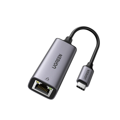 Imagen de Adaptador de Red USB-C 3.1 (5 Gbps) a RJ45 | Thunderbolt 3 | Admite 10/100/1000 Mbps |  Chip Inteligente | Amplia Compatibilidad | Caja de Aluminio | Longitud del cable 10 cm.