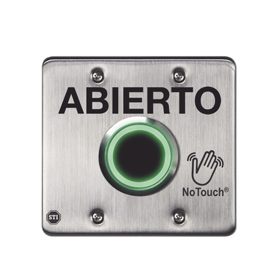 Imagen de Interruptor IR NoTouch® de Acero Inoxidable, Salida Doble, ABIERTO