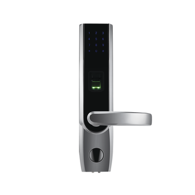 Imagen de Cerradura autónoma derecha bluetooth de huella digital, tarjeta de proximidad y contraseña / APP ZK Smart Key