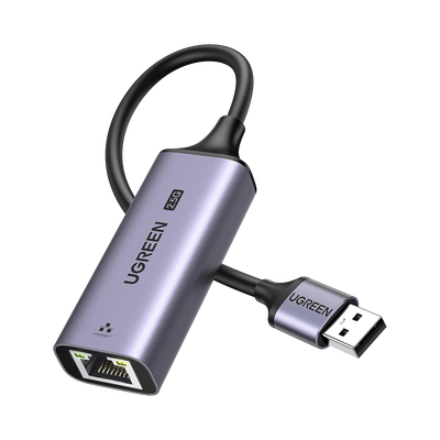 Imagen de Adaptador USB-A 3.0 a Ethernet 2.5G | Chip de Última Generación RTL8156BG | Indicadores Led | Caja de Aluminio | Diseño Reforzado | Compacto y Portátil | Compatible con Laptop /PC/NAS/Enrutador/Switch de Ethernet, etc.