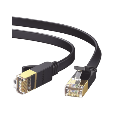 Imagen de Cable Ethernet Plano Cat7 U/FTP 10 Gigabit 600MHz 1m