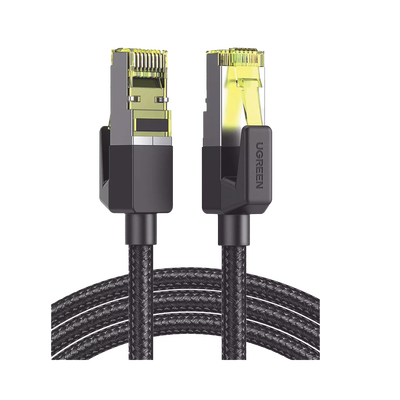 Imagen de Cable Ethernet Cat7 CLASSâ… F/FTP Redondo con Malla de Nylon 1 Metro