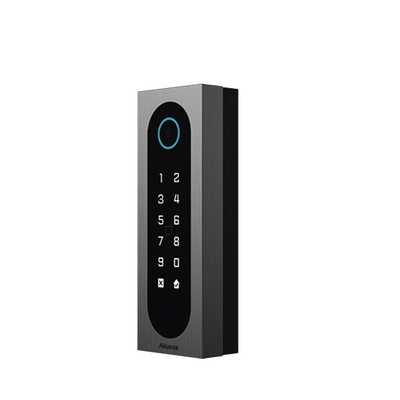 Imagen de Control de Acceso Slim Akuvox A08S / Aluminio y Vidrio Templado / IP65 & IK09 / Capacidad para 20,000 Tarjetas / Métodos de Acceso Multi (QR, Bluetooth, PIN, RFID) / Soporta Wiegand / 1 Salida de Relay
