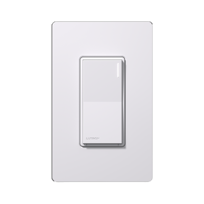 Imagen de (RadioRa3) Apagador Sunnata color blanco para linea Radio Ra3, 8A de iluminacion, 5.8A Motor