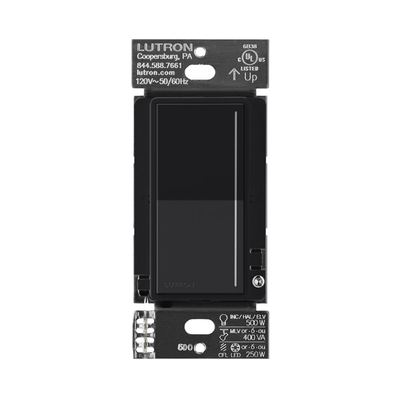 Imagen de (RadioRa3) Atenuador  táctil SUNNATA Dimmer PRO color negro para linea Radio Ra3, Requiere cable neutro 250W LED / CFL