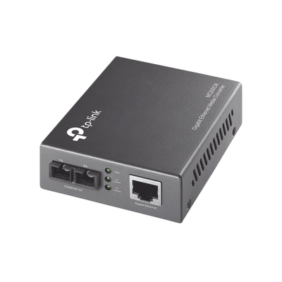 Imagen de Convertidor Fibra Óptica Multimodo /  1 Puerto RJ45 10/100/1000 Mbps / Puerto Fibra Óptica SC 1000 Mbps / Hasta 550 metros / Plug and Play