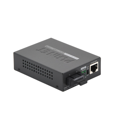 Imagen de Convertidor de Medios UTP/Fibra Óptica de 1000 Mbps, Multi-Modo, Hasta 550 m, Conector SC