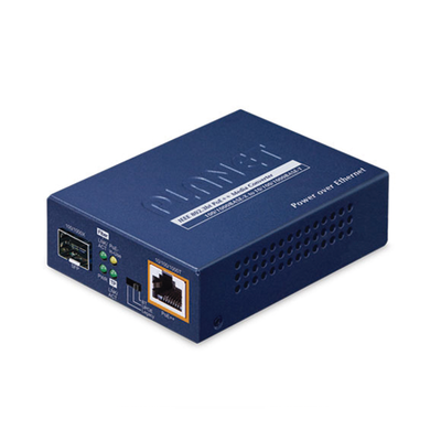 Imagen de Convertidor de Medios PoE, 1 Puerto RJ45 Gigabit con Salida PoE 802.3af/at/bt (Hasta 60 W)/ 1 Puerto SFP 100/1000BASE-X