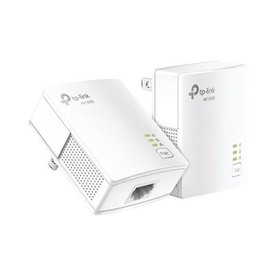 Imagen de Kit Adaptador Powerline Gigabit Ethernet/ Tecnologia HomePlug AV2 / Puertos 1000Mbps / Plug and Play / hasta 300 M dentro de casa / 1 Puerto 10/100/1000 Mbps / Tamaño ultra compacto