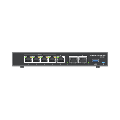 Imagen de 4 en 1: Firewall Nueva Generación, Router, PBX IP, Switch Gigabit de 5 Puertos (4 PoE) y 2 Puertos SFP 2.5 Gigabit