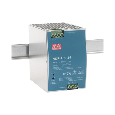 Imagen de Fuente de Poder Industrial de 480W, salida 24 Vcc, para montaje en Riel Din