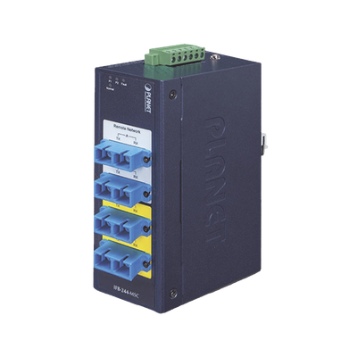 Imagen de Switch Industrial Bypass de Fibra Optica Multimodo con Conector SC de 2 Canales
