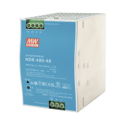 Imagen de Fuente de Poder Industrial de 480W, salida 48 Vcc, para montaje en riel Din
