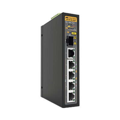 Imagen de Switch Industrial PoE+ No-Administrable de 5 Puertos 10/100/1000 Mbps (4 Puertos son PoE+) + 1 puertos SFP, 90 W