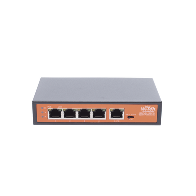 Imagen de Extensor PoE / Entrada hasta 90 W / 4 puertos Gigabit PoE salida 802.3 af/at / Extensor PoE hasta 250 m / No administrable