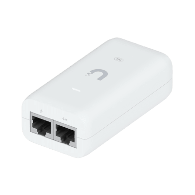 Imagen de Inyector / Adaptador POE UniFi U-POE (48 VDC, 0.32 A hasta 15W) puerto Gigabit, ideal para equipos UniFi, incluye cable AC