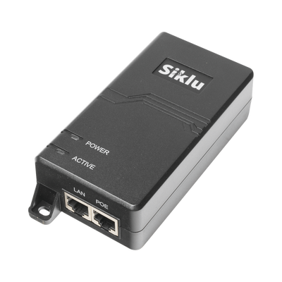 Imagen de Inyector PoE Pasivo, 1 Gbps, 60 W, 55 Vcc, 100-240 Vca, Cable CA