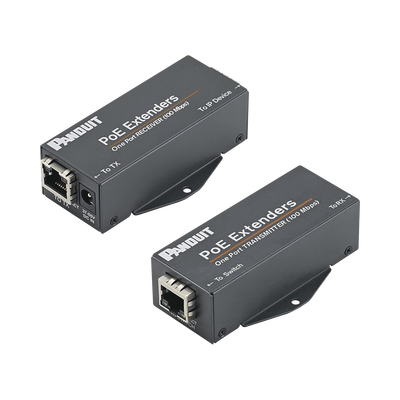 Imagen de Kit de Extensor PoE/PoE+, Hasta 610 Metros (2000 ft) con Cable Cat5e o Cat6, 10/100Mbps, Incluye Transmisor, Receptor y Fuente de Alimentación