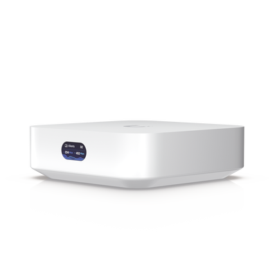 Imagen de Router UniFi Ultra Express UX con WiFi 6, 1 puerto WAN GbE / 1 puerto GbE LAN. Administra hasta 4 dispositivos UniFi en modo  Gateway, o funciona como AP, hasta 50 clientes
