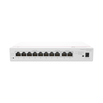 Imagen de HUAWEI eKit - Router Multi-Servicio / 2 puerto 10/100/1000 Mbps(WAN) / 1 puerto 10/100/1000 Mbps(WAN/LAN) PoE / 7 puertos 10/100/1000 Mbps(LAN) PoE / 124W / Rendimiento 2 Gbps / Controla hasta 64 APs / Hasta 250 Clientes / Administración Nube Grati
