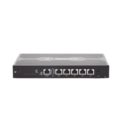 Imagen de EdgeRouter 6 PoE pasivo 24 V, con 5 puertos 10/100/1000 Mbps + 1 puerto SFP, con funciones avanzadas de ruteo