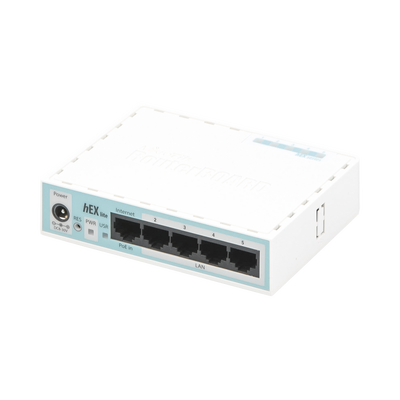 Imagen de (hEX lite) RouterBoard, 5 Puertos Fast Ethernet