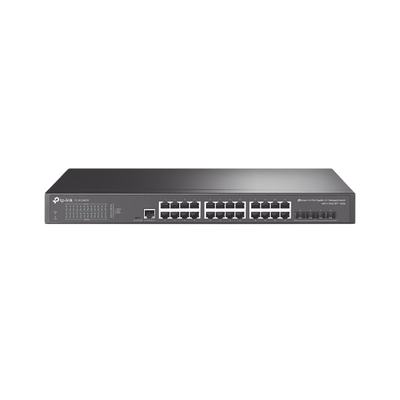 Imagen de Switch Omada SDN Administrable / 24 puertos Gigabit y 4 puertos SFP+ / Funciones sFlow, QinQ y QoS / Administración centralizada OMADA
