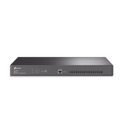 Imagen de Switch Fibra Óptica L2+ Omada / 8 Puertos SFP+ 10G /  2 Puertos Consola (RJ45 y micro-USB) / Administración Centralizada Omada o Stand-Alone / Multicast IGMP / Calidad de Servicio / Montaje en Rack / Silencioso (sin ventiladores)