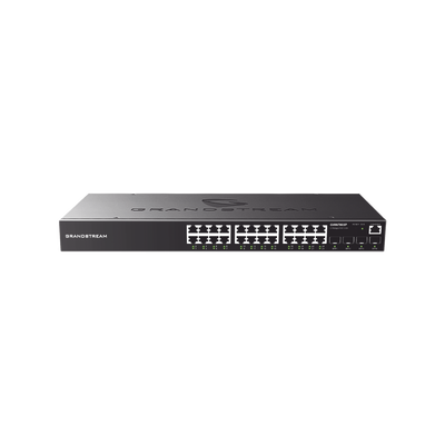 Imagen de Switch Gigabit Administrable / 24 puertos 10/100/1000 Mbps + 4 Puertos SFP Uplink / Compatible con GWN Cloud.