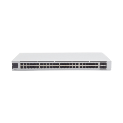 Imagen de UniFi Switch USW-Pro-48, Capa 3 de 48 puertos Gigabit RJ-45 + 4 puertos 1/10G SFP+, pantalla informativa
