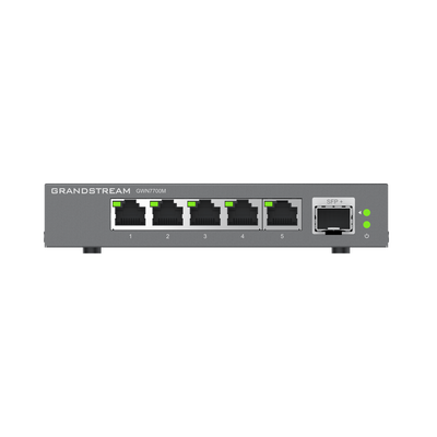 Imagen de Switches de red Multi-Gigabit de 2.5G No Administrable / 5 Puertos RJ45 de 100/1000/2500Mbps / 1 puerto de fibra SFP+