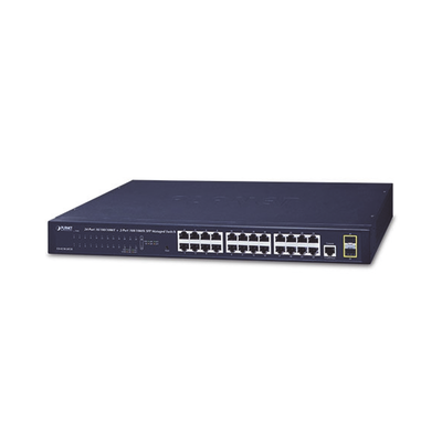 Imagen de Switch Administrable Capa 2 de 24 Puertos Gigabit 10/100/1000T, 2 Puertos SFP 100/1000X , Cuenta con una Interfaz de Consola
