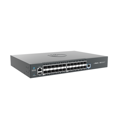 Imagen de Switch cnMatrix EX3024F Ideal para Distribución en una Red Empresarial / 24 Puertos de Fibra Óptica SFP+(10 Gbps) / Capa 2 y Capa 3 / Doble Fuente de Alimentación en Corriente Alterna / Gestión Gratuita Desde la Nube