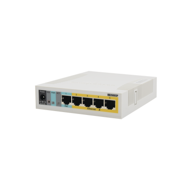 Imagen de (RB260GSP) Switch Mikrotik 5 puertos PoE (Pasivo) (1in/4out) Gigabit Ethernet y 1 SFP