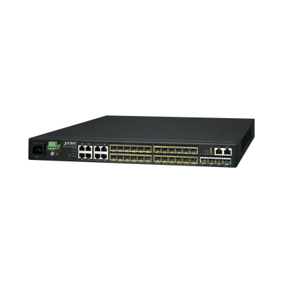 Imagen de Switch Administrable L3 16-Puertos 100/1000X SFP, 8-Puertos Gigabit TP/SFP, 4-Puertos 10G SFP+ Stackable