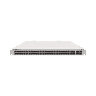 Imagen de (CRS354-48G-4S+2Q+RM) Cloud Router Switch 48 puertos Gigabit Ethernet, 4 puertos SFP+ 10G, 2 puertos QSFP+ 40G, Montaje en Rack