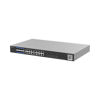 Imagen de e-Lighten OLT / Switch Hibrido, Capa 3 con 8 Puertos PON 1G, 16  Puertos Ethernet 1G y 4 Puertos SFP+ 10G, perfecto para migrar a Soluciones de Fibra PON hasta 256 ONUs