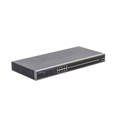 Imagen de Switch Administrable Capa 2 con Fuente de Alimentación Redundante, 24 Puertos SFP Gigabit 100/1000X, 8 Puertos Combo RJ45 Gigabit.