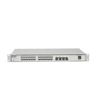 Imagen de Switch Administrable Capa 3 con 24 puertos Gigabit + 4 SFP+ para fibra 10Gb, gestión gratuita desde la nube