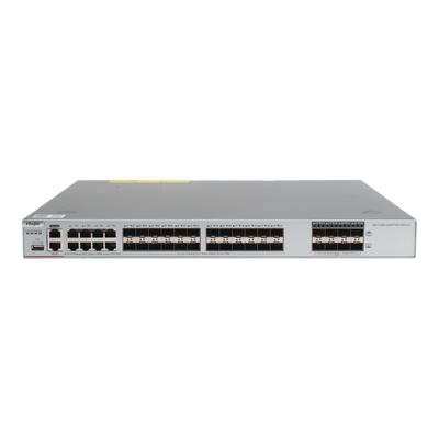 Imagen de Switch Core Administrable Capa 3 con 8 puertos Gigabit, 24 SFP y 8 SFP+ Combo para fibra 10Gb, gestión gratuita desde la nube.