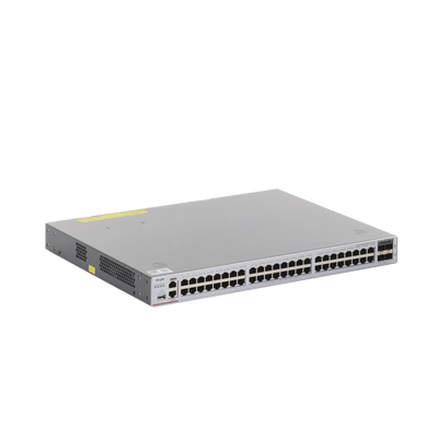 Imagen de Switch Core Administrable Capa 3 con 48 puertos Gigabit + 4 SFP+ para fibra 10Gb, gestión gratuita desde la nube.