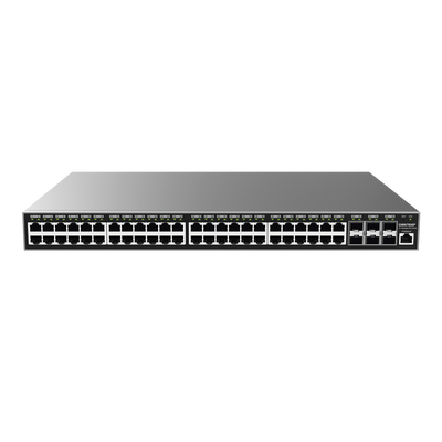 Imagen de Switch Gigabit PoE+ Administrable / 48 puertos 10/100/1000 Mbps + 6 Puertos SFP+ / Hasta 400W / Compatible con GWN Cloud.