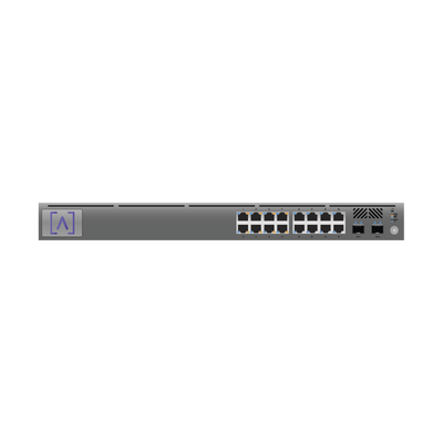 Imagen de Switch Gigabit PoE+ Administrable / 16 puertos 10/100/1000 Mbps + 2 Puertos SFP Uplink / Presupuesto PoE hasta 120W / Administración Gratuita en la Nube