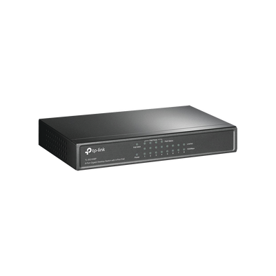 Imagen de Switch Gigabit PoE+ no administrable de 8 puertos 10/100/1000 Mbps, solo 4 puertos PoE, para escritorio