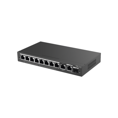 Imagen de Switch Administrable con 8 puertos Gigabit PoE, 2 Uplinks Gigabit (1 SFP), gestión gratuita desde la nube