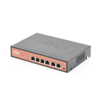 Imagen de Switch PoE No administrable / PoE de Largo Alcance Hasta 250m / 4 Puertos PoE 10/100Mbps (Puerto 1 Hasta 60W, Puertos 2,3 y 4 Hasta 30W) + 2 Puertos 10/100Mbps Uplink / Presupuesto 65 W / Plug and Play